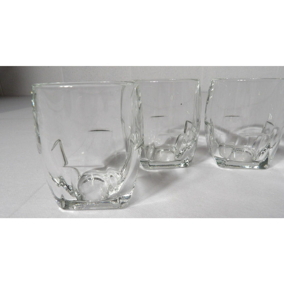 Libbey Duratuff Quantum 8 Oz Glasses Double Old Fashioned 15694 Square Base (4) - Picture 2 of 7